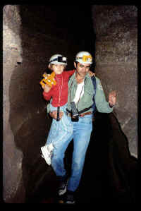 Luis and Yunuen Rojas surveying Qanat La Venta