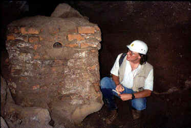 Chris Beekman and old brick structure