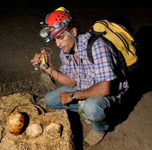 3 skulls found in Umm Jirsan - Photo by John Pint