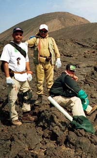 The Team at Vent 5, Jebel Hil Lava Tube