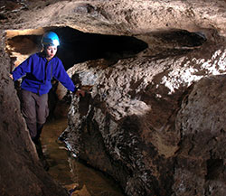 Sonia Calvillo in Chapuzn Cave