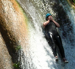 Laura Fantinello does the chute