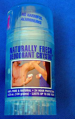 Crystal deodorant