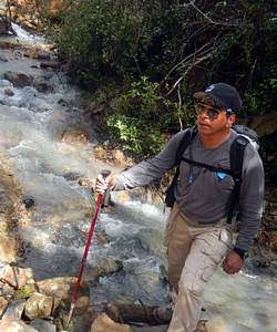 Mario Guerrero near Fat Rock of Tapalpa