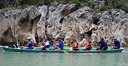 Sculpted rocks along the XXX River