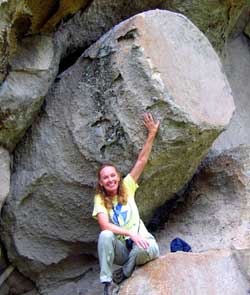 large fossil fumarole