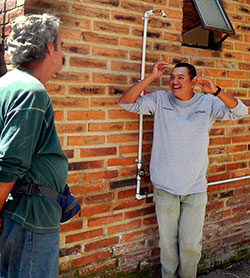 Showers at Balneario Ro Salado