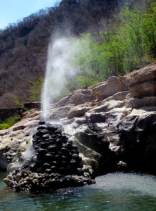 Geyser on Los Patitos River, Jalisco, Mexico