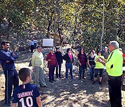 Inauguration of trail in Pinar de la Venta