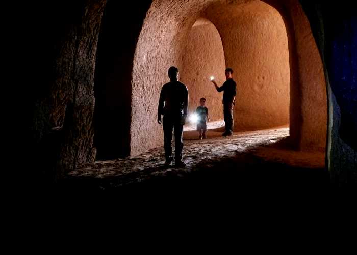 Puerto de Lourdes man-made tunnels