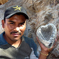 Victor Cocula and basalt molcajete