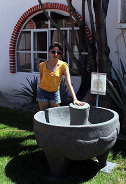 Giant molcajete in Zacateca