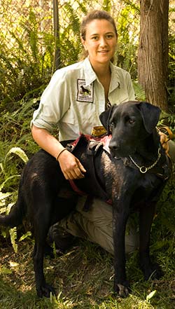 Jen Day and Scooby the Canine Detective