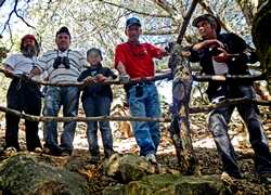 On the trail at UMA Agua Blanca