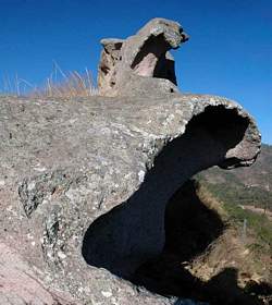 Natural formation on La Campana Mountain