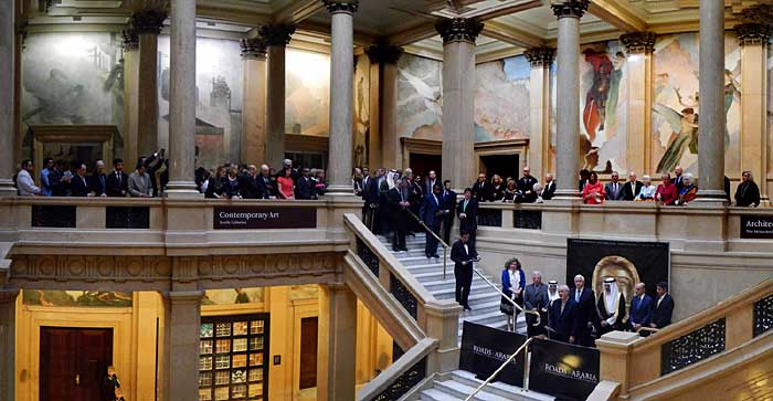 Inauguration of Roads of Arabia at Carnegie Museum. Photo by J.Pint